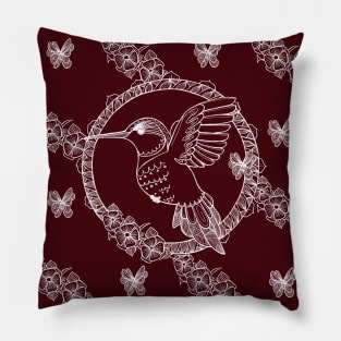 Hummingbird anti-stress&White_rosewood Pillow