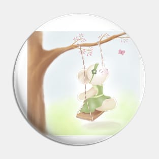 Cute Teddy Bear Swing Pin