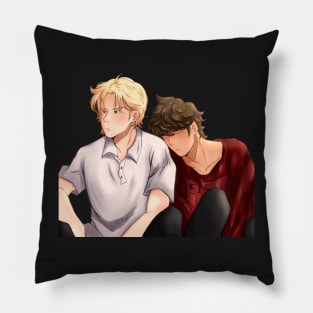 Ash/Eiji Banana Fish panel redraw (colored) Pillow