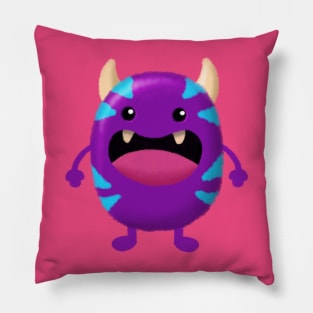 Cute Purple Monster Pillow