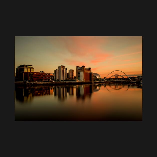 Newcastle Quayside At Dusk by tynesidephotos