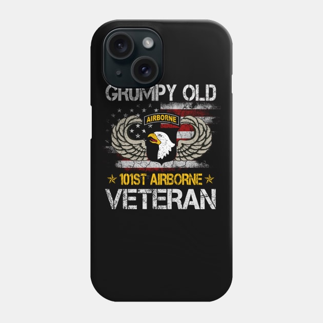 Grumpy Old 101st Airborne Division Veteran T Shirt Mens Phone Case by floridadori