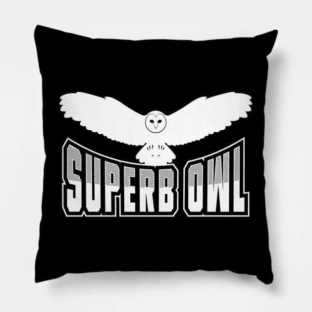 Superb Owl Pillow by DCLawrenceUK