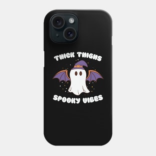 Thick Thighs Spooky Vibes Funny Ghost Phone Case