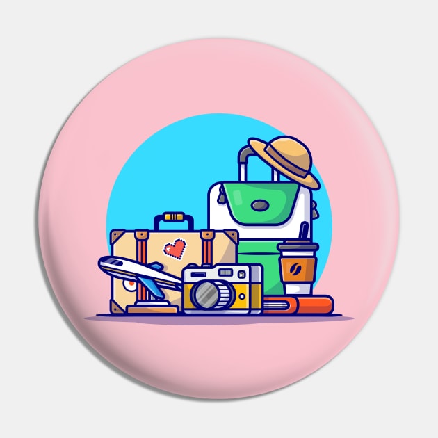 Traveling Time Cartoon Vector Icon Illustration Pin by Catalyst Labs