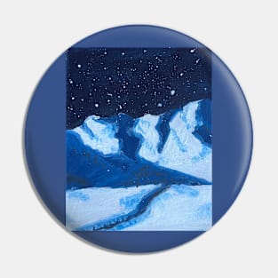 Snowy mountains Pin