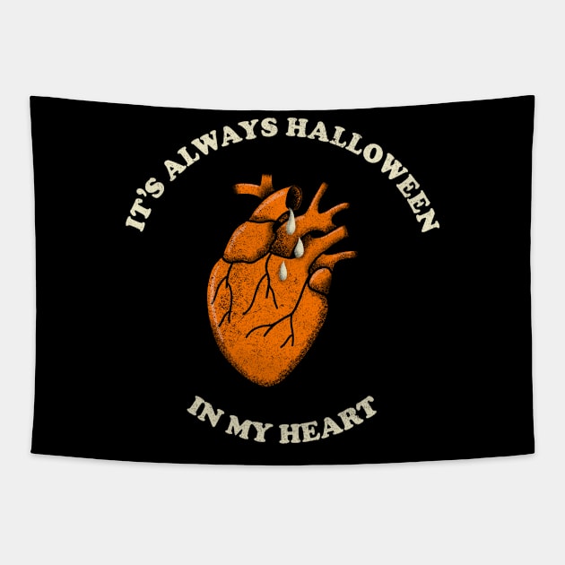 It’s Always Halloween in my Heart Tapestry by Zachterrelldraws