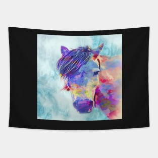 Horse Lover Art Graphic Art Watercolor Abstract Horses Home Decor, Apparel & Gifts Tapestry