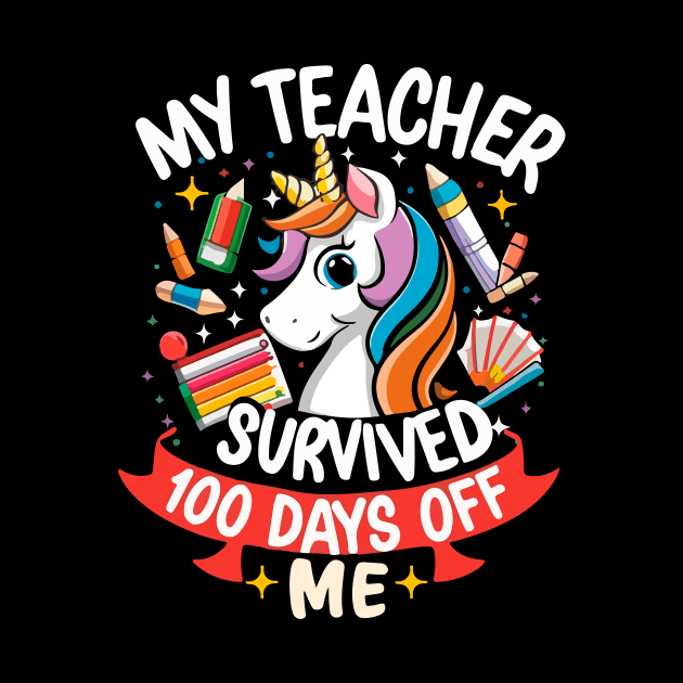 100 day of school Shirt My Teacher Survived 100 Days of me by patrickadkins