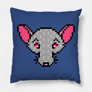 Pixelated Rad Rat (Full Color Version) Pillow