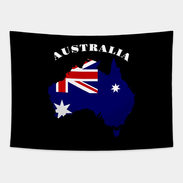 Australia Map Tapestry by TravelGiftDesign