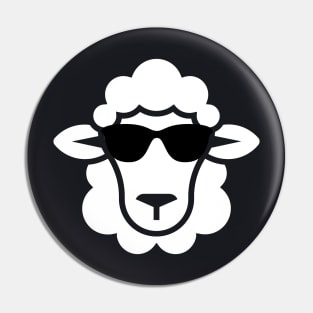 Cool Badass Sheep With Sunglasses Pin