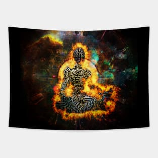 Meditation in Vivid Space Tapestry