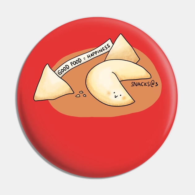 Fortune Cookie Pin by Snacks At 3