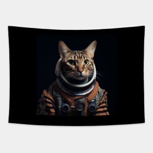 Astronaut Cat in Space - Ocicat Tapestry