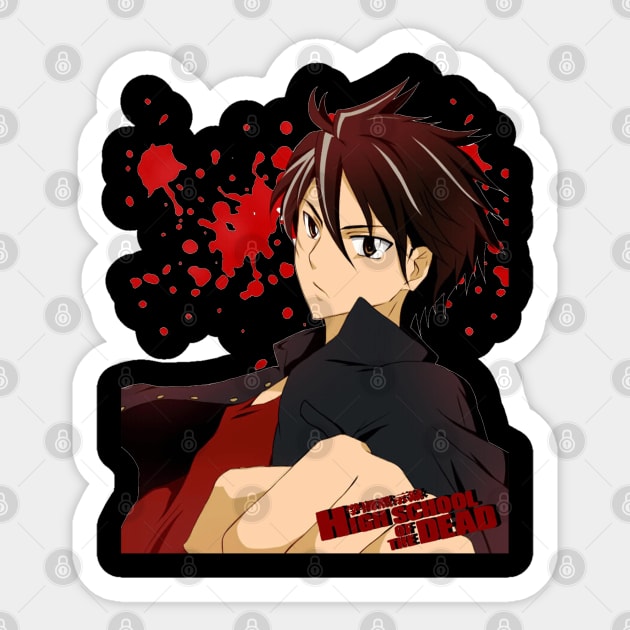 Highschool of the Dead - Takashi Komuro - Takashi Komuro - Sticker