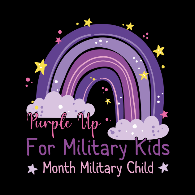 Funny Month Of The Military Child 2022 Rainbow Design by aimed2