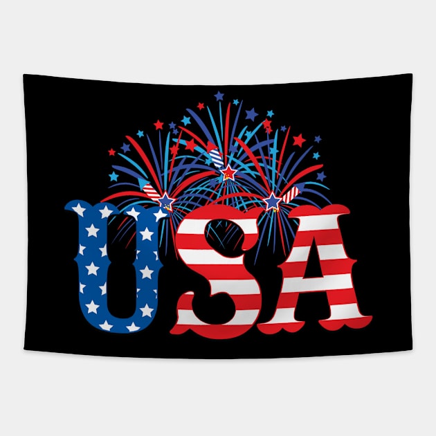 USA United States Tapestry by Saldi