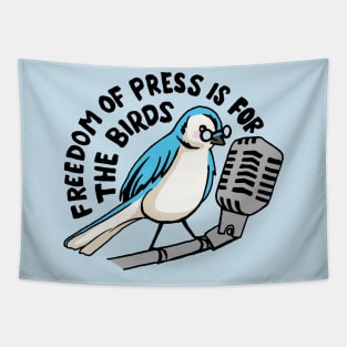 Freedom of press is for the birds Tapestry