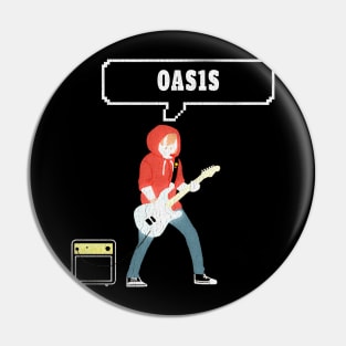 Play Oasis with Guitar Pin