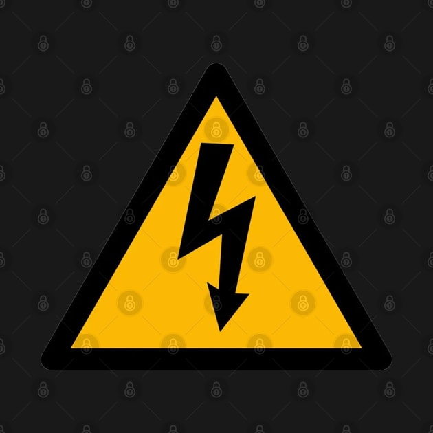 Electrical Shock Warning by  The best hard hat stickers 