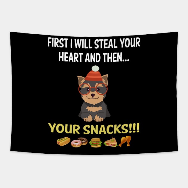 Steal Heart Yorkshire Terrier 81 Tapestry by blakelan128