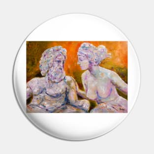 Heroic Nudity. Man and Woman Pin