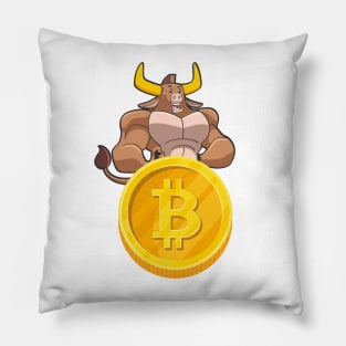 Bullish on Bitcoin Pillow