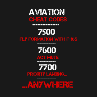Pilot Aviation Airport Code T-Shirt