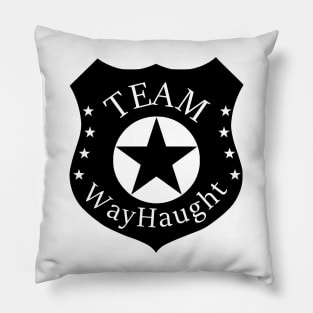 Team Wayhaught badge from Wynonna Earp Pillow