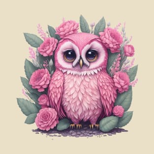 Cute Pink Owl 2 T-Shirt