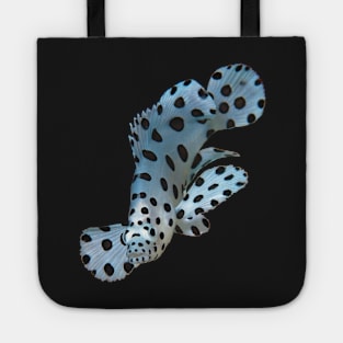 Juvenile Grouper abstract | Underwater Art Floating Fish - variation in black | Tote