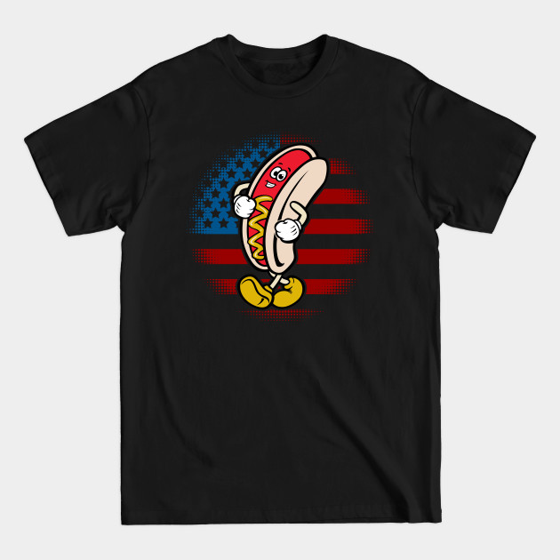 Discover Hot Dog with Mustard - Hot Dog - T-Shirt