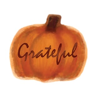 grateful watercolor pumpkin T-Shirt