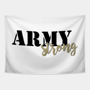 Army Strong - Black/Gold Tapestry