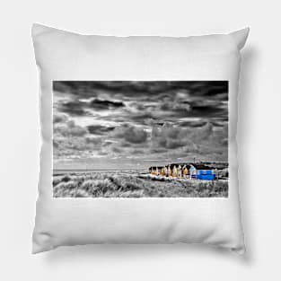 Hengistbury Head Beach Huts Bournemouth Dorset Pillow