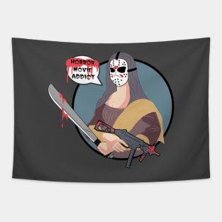 jason voorhees, monalisa pose Tapestry