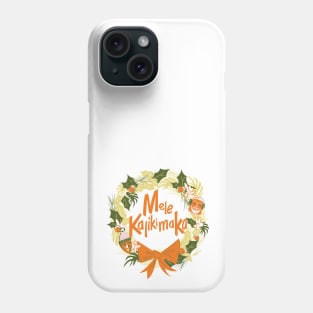 Mele Kalikimaka Wreath by Cathy Clark-Ramirez Phone Case