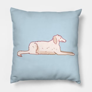 borzoi illustration Pillow