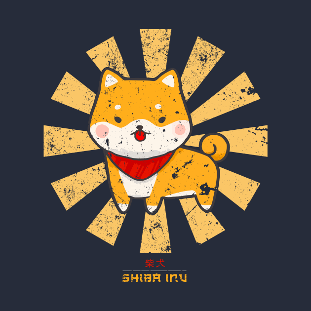 Shiba Inu Retro Japanese Dog by Nova5