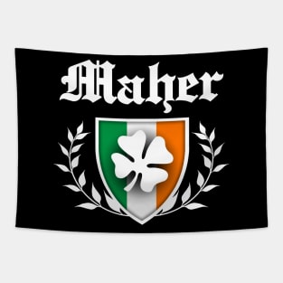 Maher Shamrock Crest Tapestry