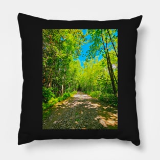 Road Through The Trees Pillow
