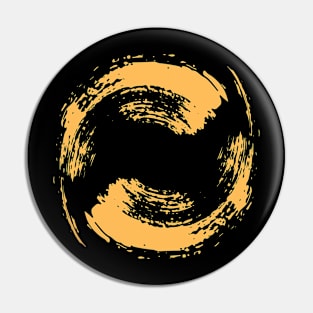 Circular Wave Artwork Design Pin