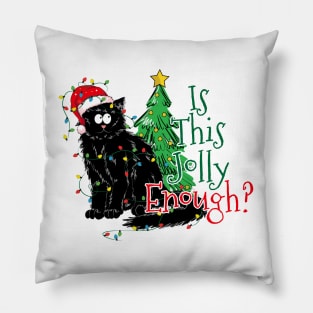 Is this Jolly Enough ? Black furry Cat Pillow