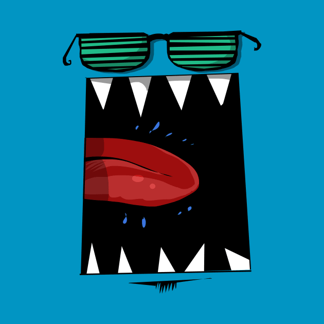 COOL SHADES.  BIG MOUTH. by teepublickalt69