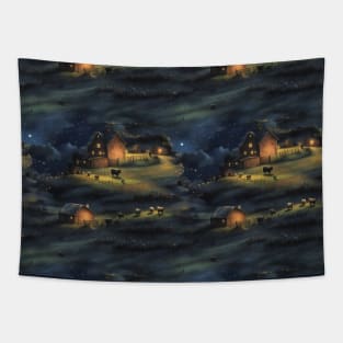 Night on the Farm Tapestry