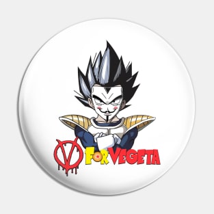 V for Vegeta Pin