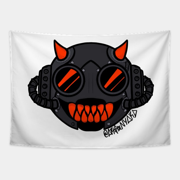 Nameless Ghoul Swiss Multi RED Tapestry by ARSONYARD