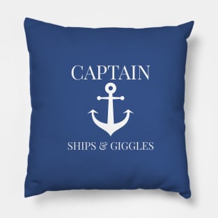 BOATING / CAPTAIN SHIPS & GIGGLES Pillow