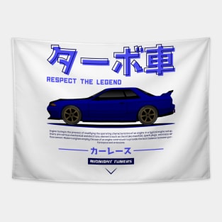 Blue JDM GTR R32 Legend Tapestry